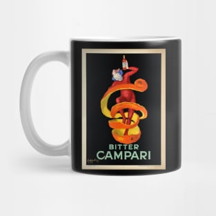 LEONETTO CAPPIELLO Campari Poster Bitter Campari, the small orange peel Mug